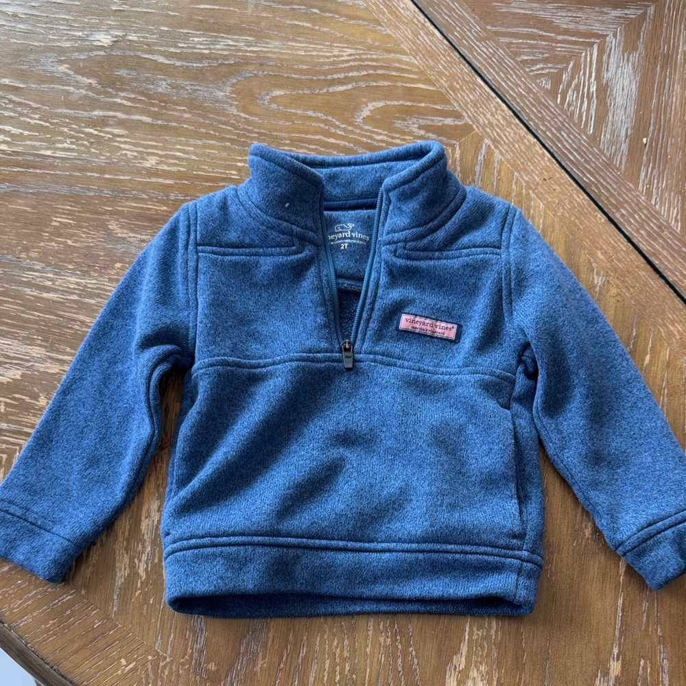 Vineyard Vines Navy Quarter-Zip Pullover